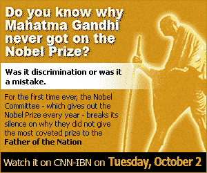Do you know why Mahatma Gandhi never got on the Nobel Prize?